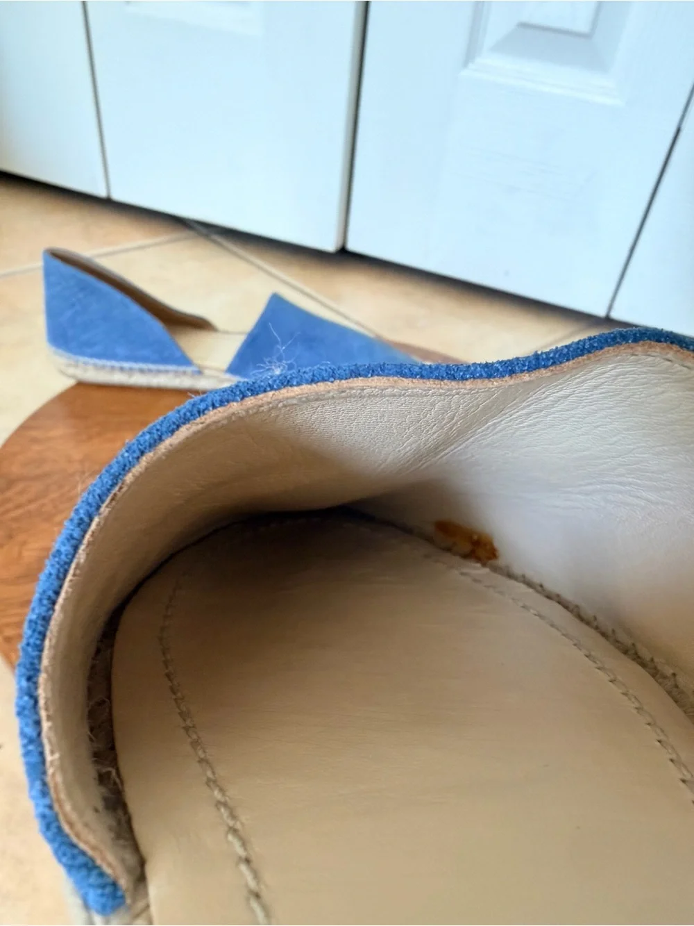 Jimmy Choo Dreya Blue Denim d’Orsay Espadrille Slip-Ons Size 40.5/US10